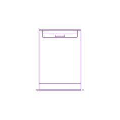 Fixtures Dishwashers Bosch 800 Series Recessed Handle Dishwasher 24 Inch Outline Icon Svg Set, Free Vectors File